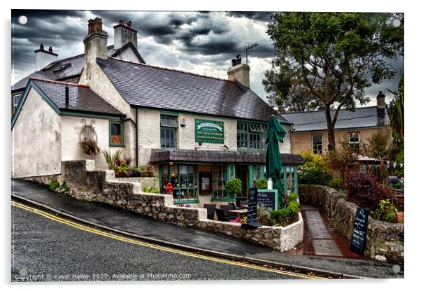 Ann's Pantry cafe and restaurant, Moelfre, Anglesey, Wales Acrylic by Kevin Hellon