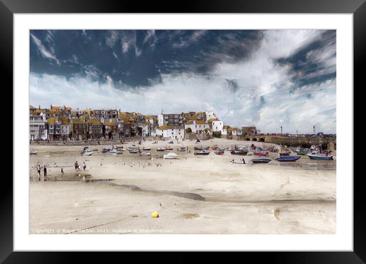 Coastal Bliss Framed Mounted Print by Roger Mechan