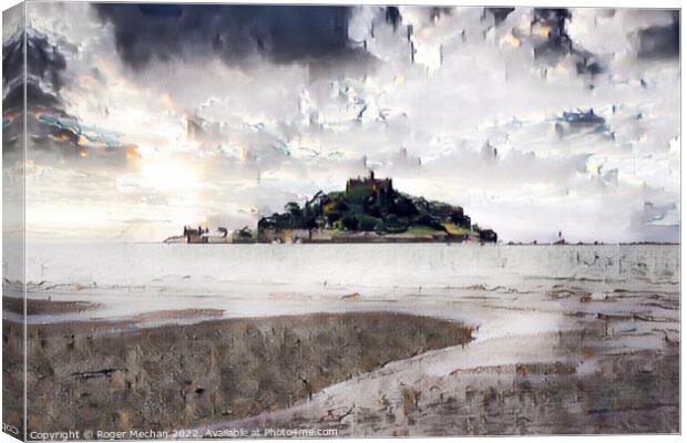 Enchanting View of St Michael's Mount Canvas Print by Roger Mechan