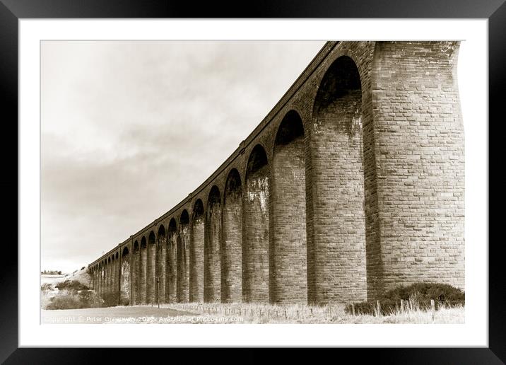 The Naim Railway Viaduct Between Daviot & Culloden, Scotland Framed Mounted Print by Peter Greenway