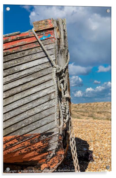 Abandoned Boat Acrylic by David Hare