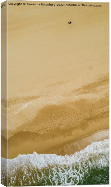 Man at the beach Canvas Print by Alexandre Rotenberg