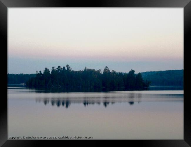 Early morning at the lake Framed Print by Stephanie Moore
