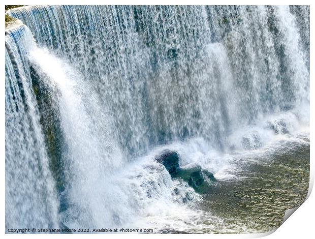 Curtain of water Print by Stephanie Moore