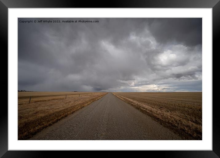Rural roads Framed Mounted Print by Jeff Whyte
