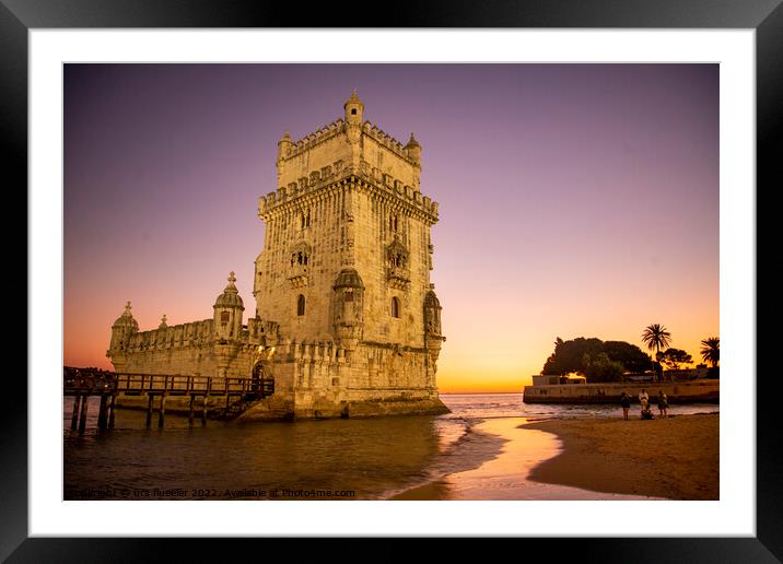 PORTUGAL LISBON TORRE DE BELEM Framed Mounted Print by urs flueeler