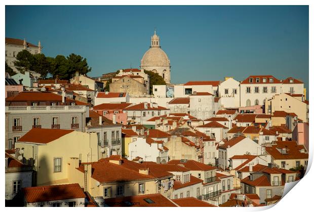 PORTUGAL LISBON ALFAMA Print by urs flueeler