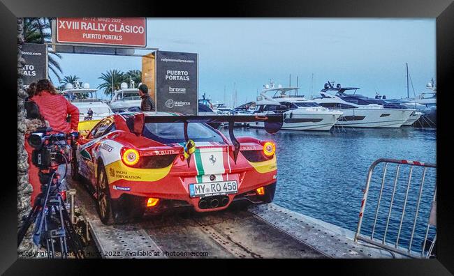 Ferrari Ready to go  Framed Print by Peter F Hunt