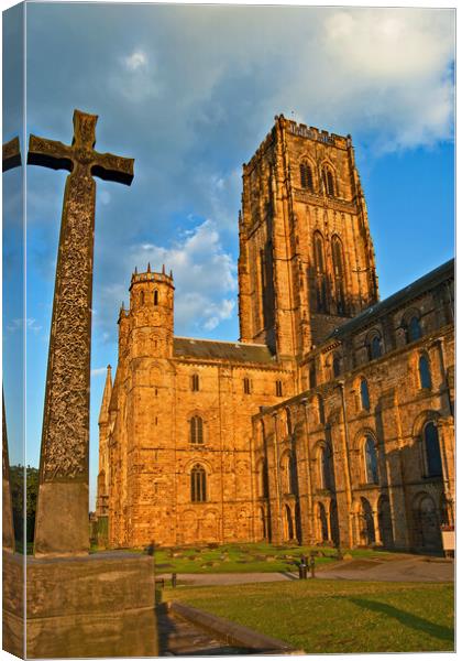 The Cross at Durham Cathedral Canvas Print by Joyce Storey