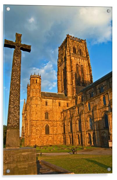 The Cross at Durham Cathedral Acrylic by Joyce Storey