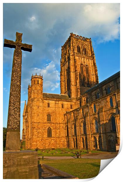 The Cross at Durham Cathedral Print by Joyce Storey