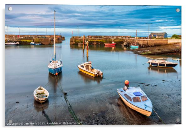 St Monans Harbour, East Neuk Of Fife Acrylic by Jim Monk