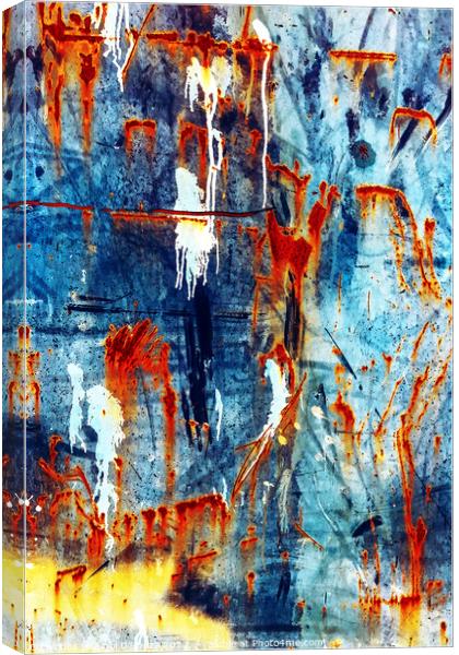 Rusty and Blue Canvas Print by Errol D'Souza