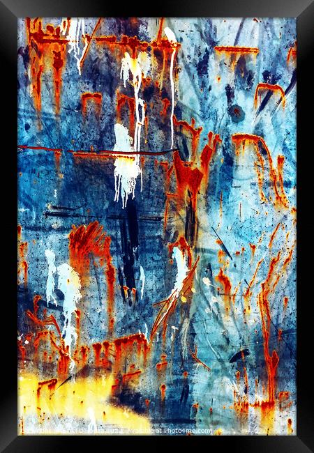 Rusty and Blue Framed Print by Errol D'Souza
