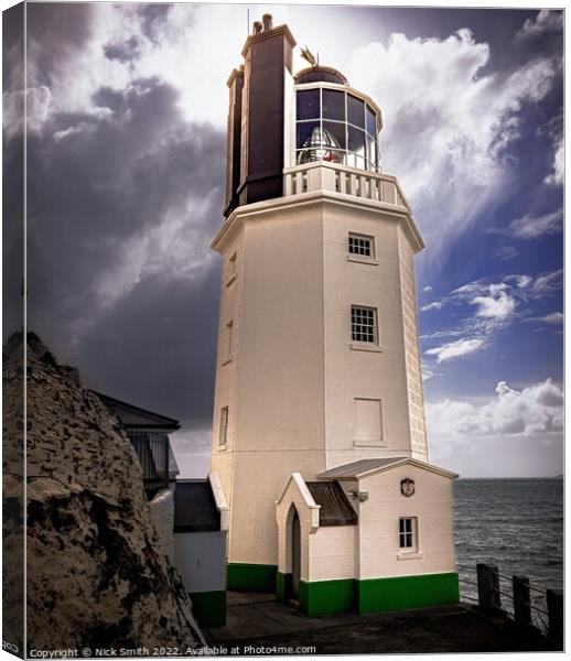 St Anthony Lighthouse, Roseland Peninsular, Cornwall Canvas Print by Nick Smith