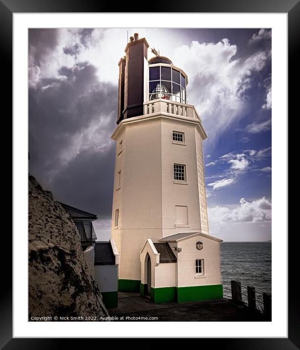 St Anthony Lighthouse, Roseland Peninsular, Cornwall Framed Mounted Print by Nick Smith