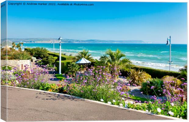 Greenhill Gardens, Weymouth, Dorset, England, UK Canvas Print by Andrew Harker