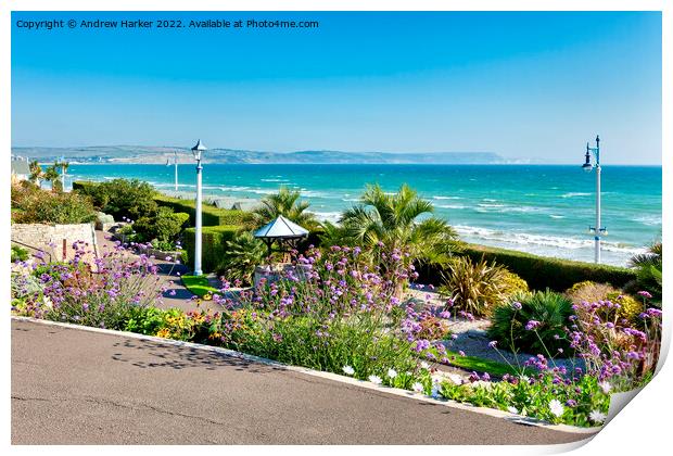 Greenhill Gardens, Weymouth, Dorset, England, UK Print by Andrew Harker