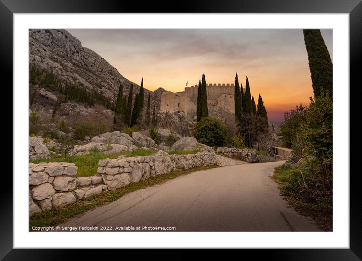 Castle Sokol in Dalmatia region. Croatia Framed Mounted Print by Sergey Fedoskin
