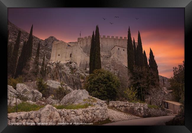 Castle Sokol in Dalmatia region. Croatia Framed Print by Sergey Fedoskin