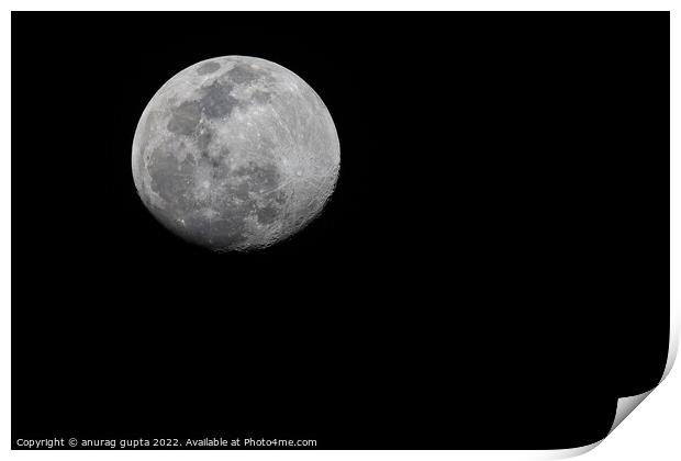 Moon Print by anurag gupta