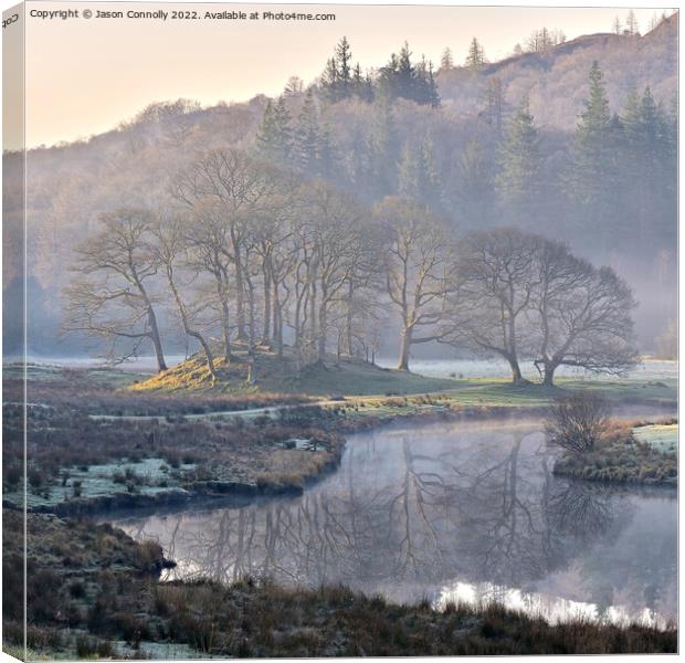 River Brathay, Little Langdale Canvas Print by Jason Connolly