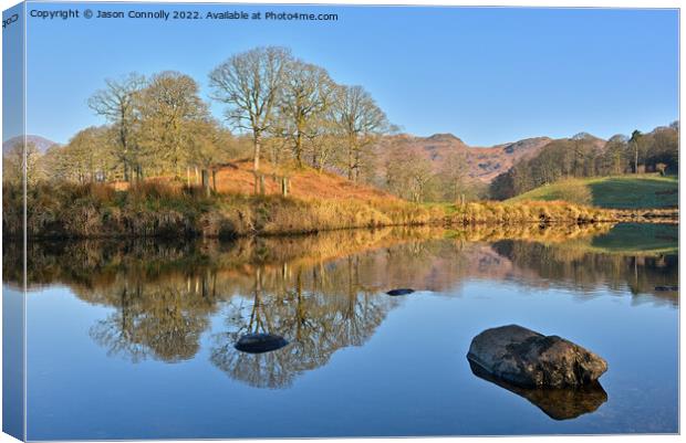 Beautiful River Brathay Canvas Print by Jason Connolly