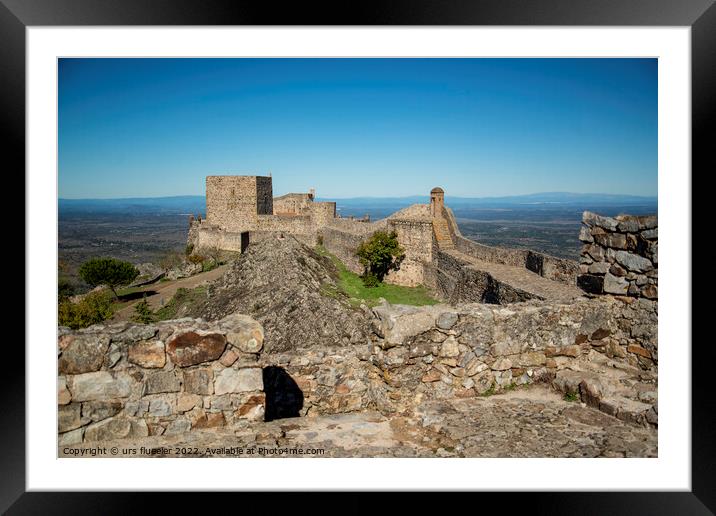 PORTUGAL ALENTEJO MARVAO  Framed Mounted Print by urs flueeler