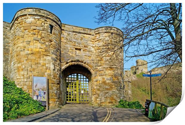 Scarborough Castle Print by Darren Galpin