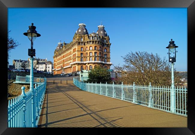 Grand Hotel from Spa Bridge, Scarborough Framed Print by Darren Galpin