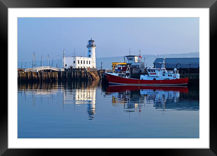 Scarborough Lighthouse, North Yorkshire Framed Mounted Print by Darren Galpin