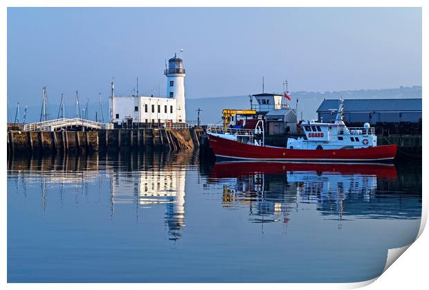 Scarborough Lighthouse, North Yorkshire Print by Darren Galpin