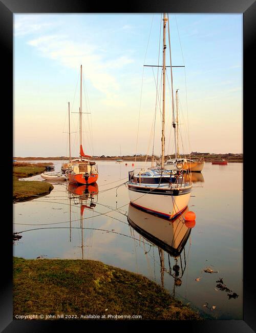 Pensarn Harbor, Wales. Framed Print by john hill