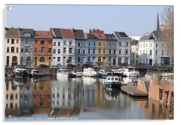 Riverside Buildings, Dampoort, Ghent, Belgium Acrylic by Imladris 