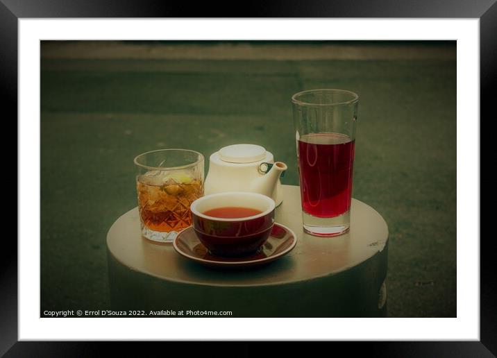 Afternoon Tea ! Framed Mounted Print by Errol D'Souza