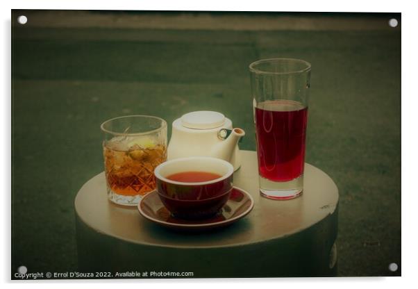 Afternoon Tea ! Acrylic by Errol D'Souza