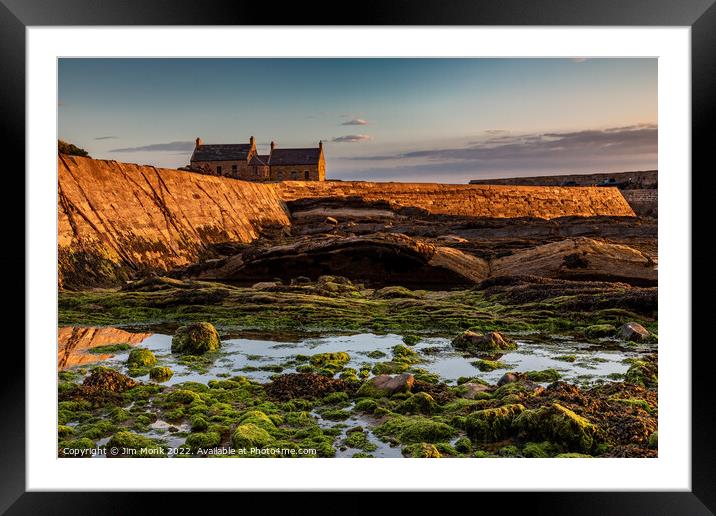 Cove Harbour, Berwickshire Framed Mounted Print by Jim Monk
