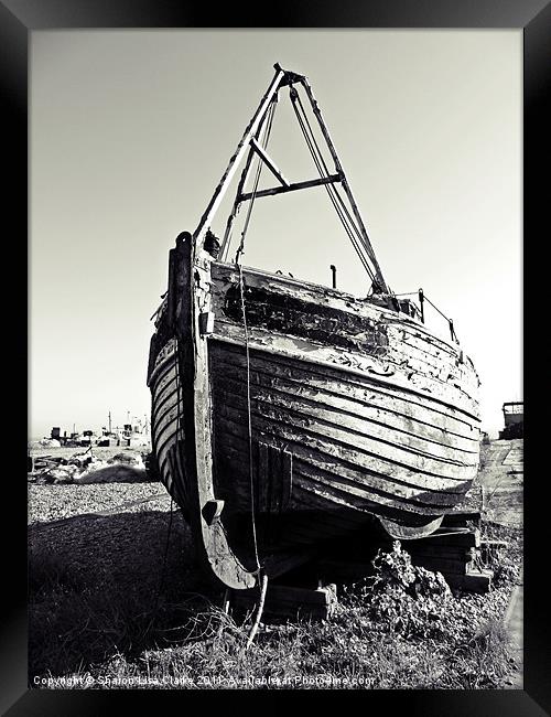 Retired fishing boat Framed Print by Sharon Lisa Clarke