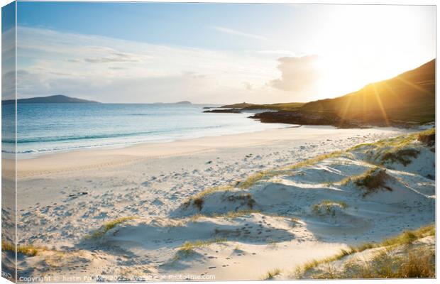 Northton Beach, Isle of Harris, Outer Hebrides Canvas Print by Justin Foulkes