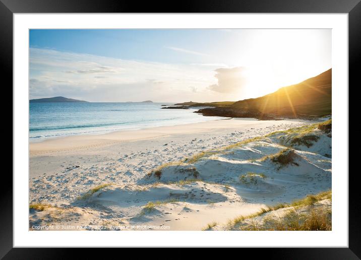 Northton Beach, Isle of Harris, Outer Hebrides Framed Mounted Print by Justin Foulkes