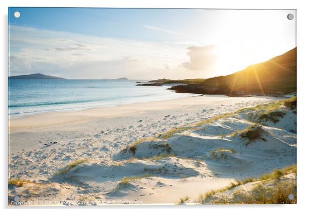 Northton Beach, Isle of Harris, Outer Hebrides Acrylic by Justin Foulkes