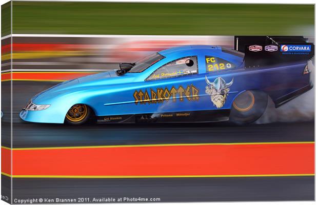 Starkotter Top Fuel Funny Car Canvas Print by Oxon Images