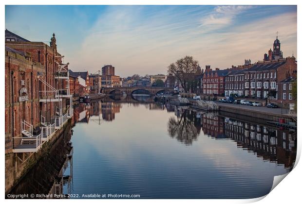 Early morning reflections on the Ouse Print by Richard Perks
