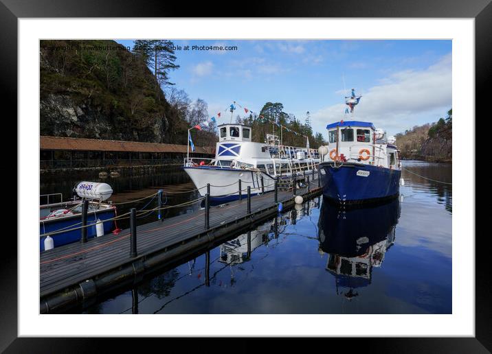 Loch Cruises At Loch Katrine Framed Mounted Print by rawshutterbug 