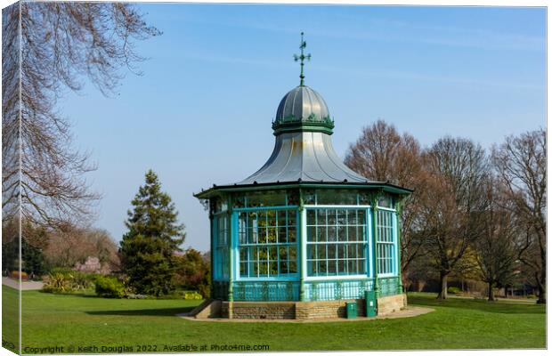 Weston Park Bandstand, Sheffield Canvas Print by Keith Douglas