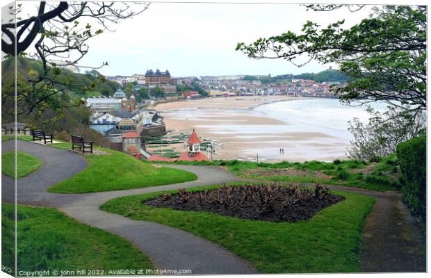 Scarborough at Low tide, North Yorkshire, UK. Canvas Print by john hill