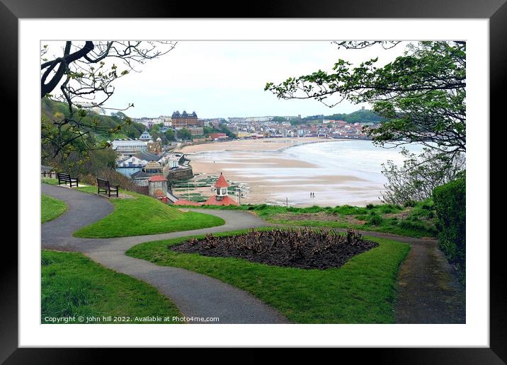 Scarborough at Low tide, North Yorkshire, UK. Framed Mounted Print by john hill