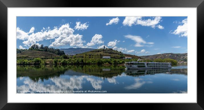 Cruising the Douro Panorama Framed Mounted Print by DiFigiano Photography