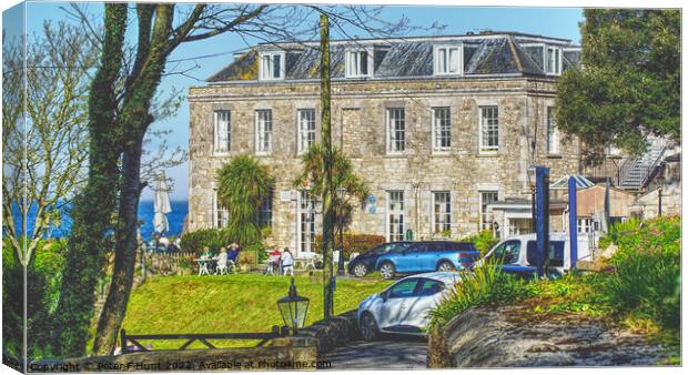 The Berry Head Hotel Brixham Canvas Print by Peter F Hunt