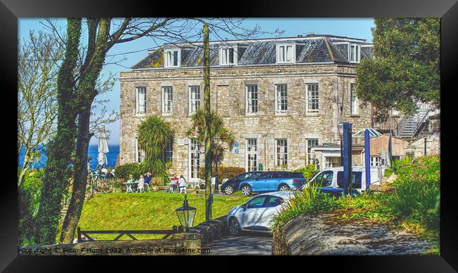 The Berry Head Hotel Brixham Framed Print by Peter F Hunt